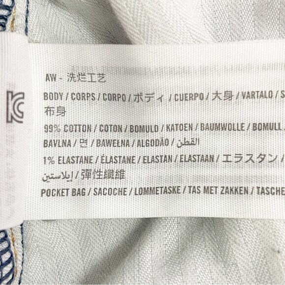 Abercrombie & Fitch Vintage Straight High Rise Jeans Size 29 Curve Love Raw Hem - Picture 9 of 11